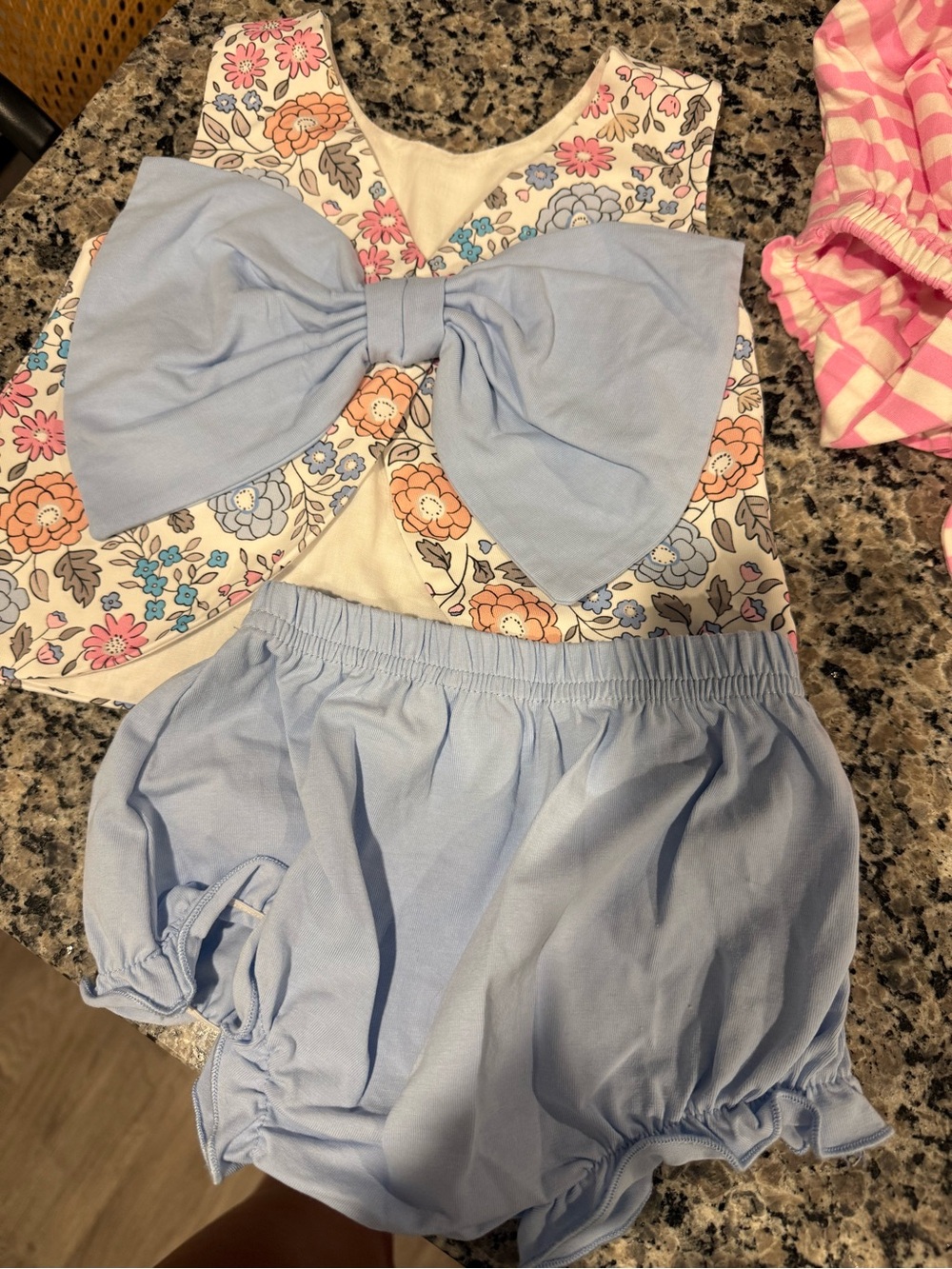 Little bear smock set